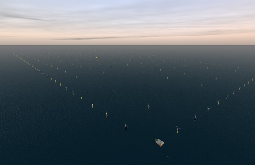 Off-shore wind farm project at Doggerbank